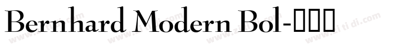 Bernhard Modern Bol字体转换